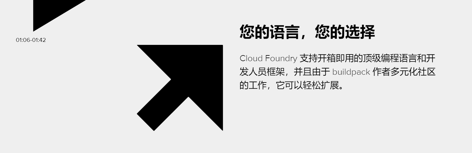 Cloud Foundry的功能截图