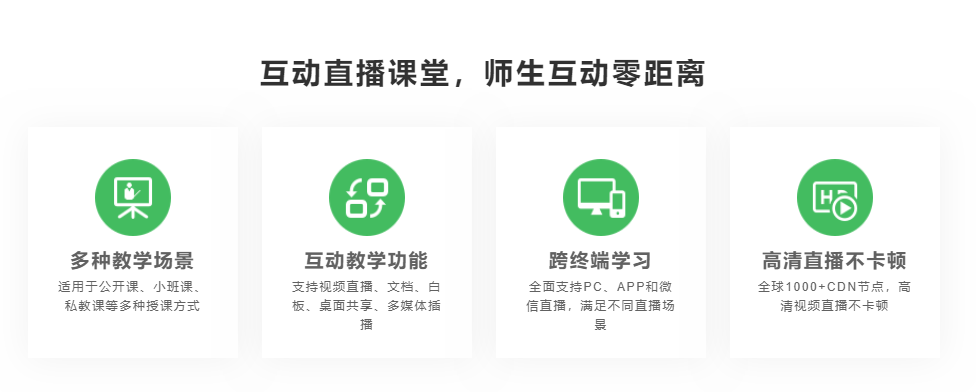 EduSoho教培系统的功能截图