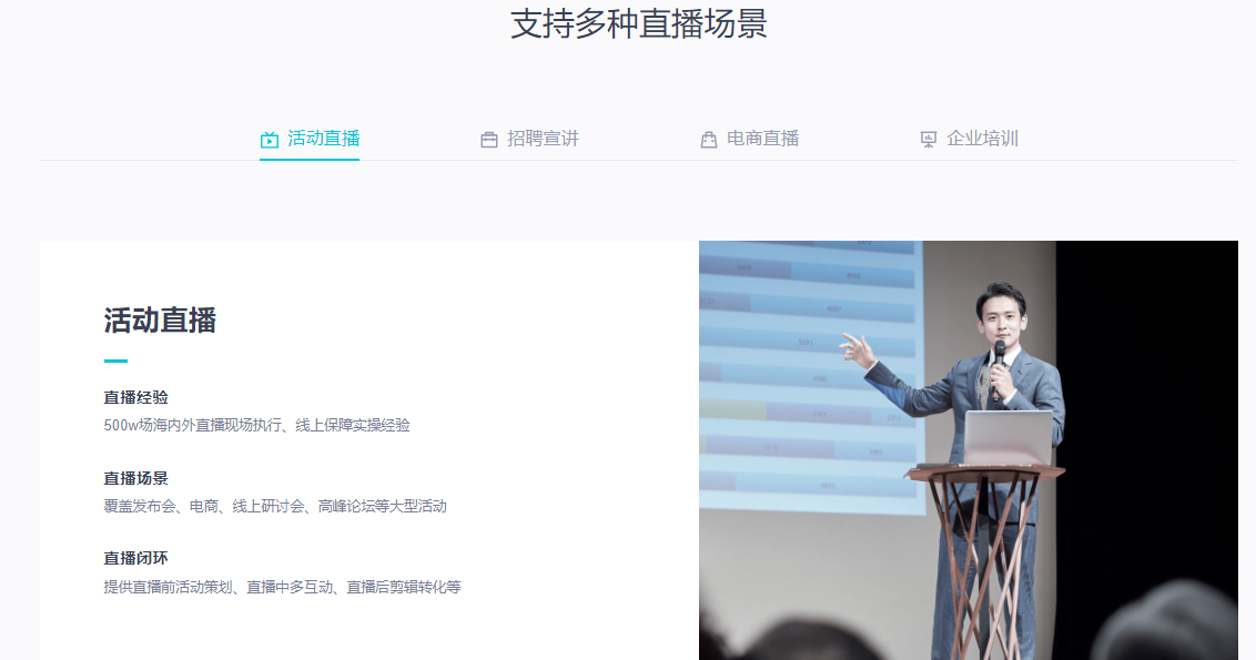 火山引擎·企业直播的功能截图