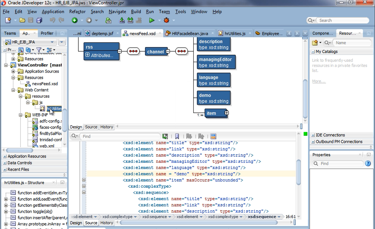 Oracle JDeveloper的功能截图