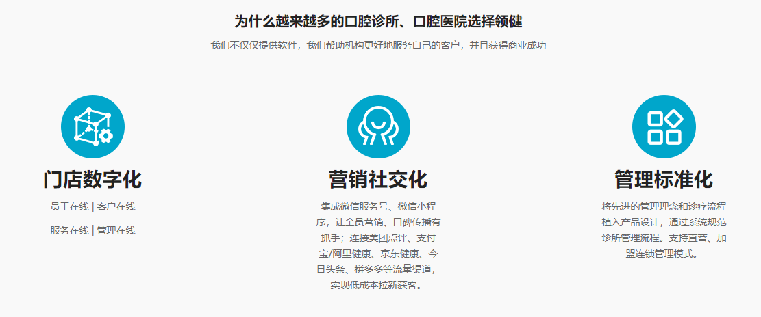 LinkedCare领健的功能截图