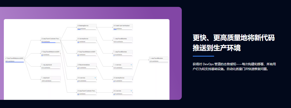 Dynatrace的功能截图