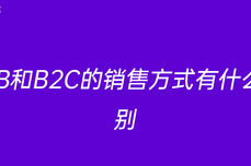 B2B和B2C的销售<dptag>方</dptag><dptag>式</dptag>有什么区别