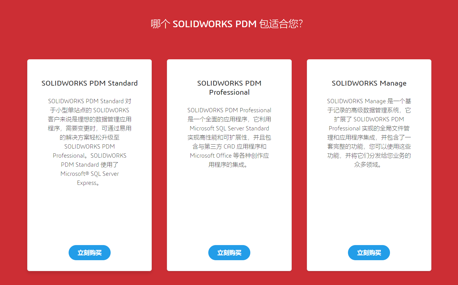 SolidWorks PDM的功能截图
