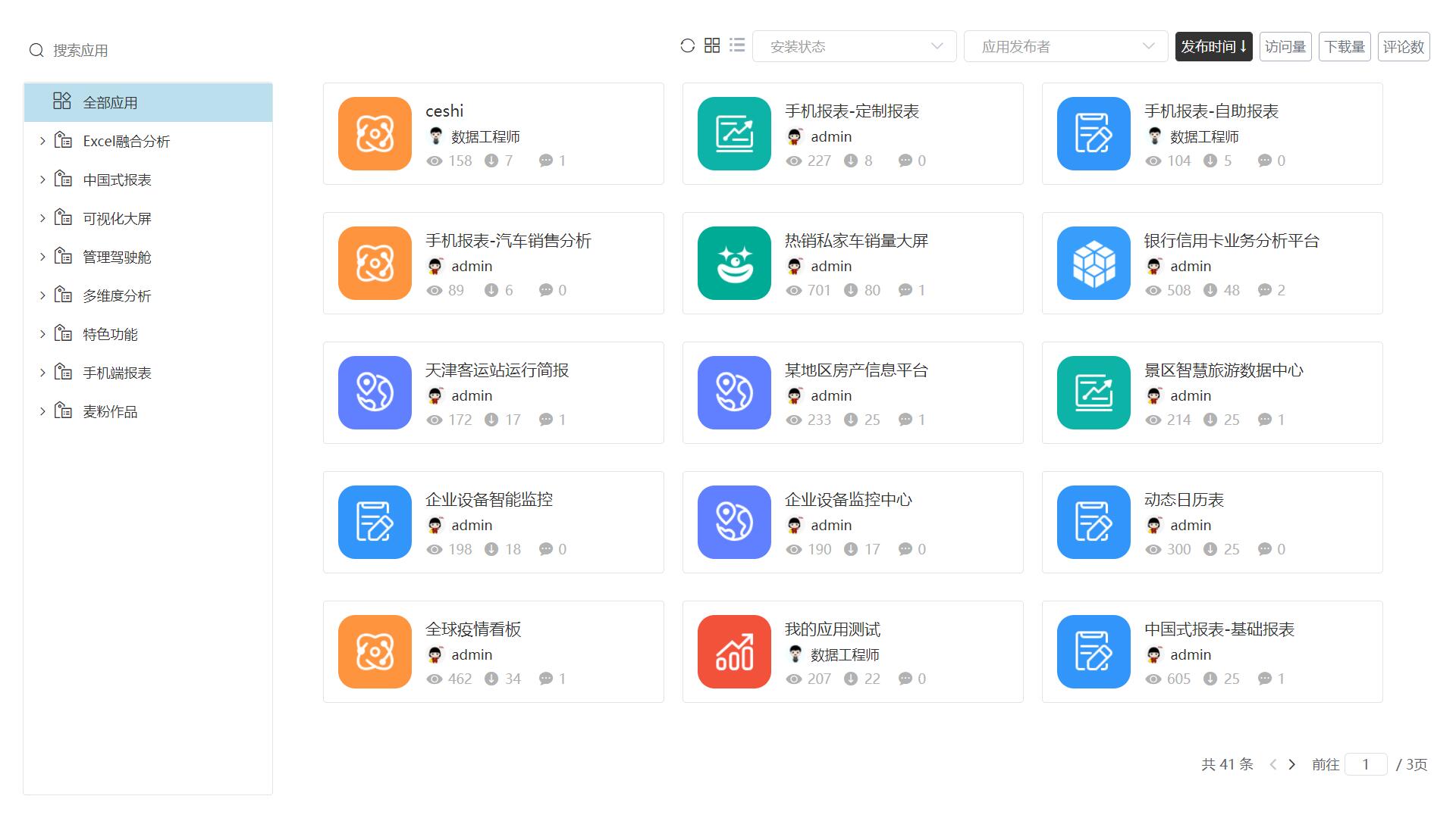 思迈特Smartbi的功能截图