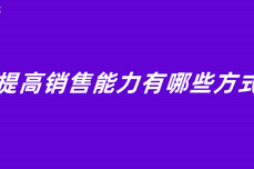 提高<dptag>销</dptag><dptag>售</dptag><dptag>能</dptag>力有哪些方式