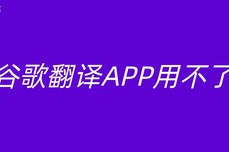 谷歌翻译<dptag>app</dptag>用不了